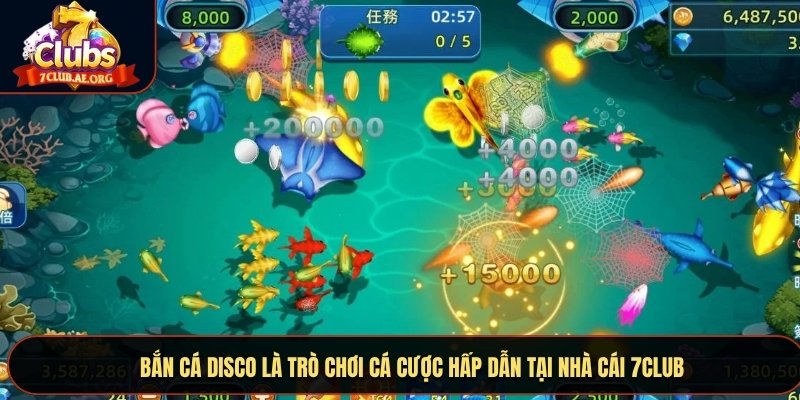 Bắn Cá Disco là trò chơi cá cược hấp dẫn tại nhà cái 7CLUB