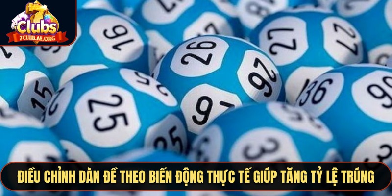 Điều chỉnh dàn đề theo biến động thực tế giúp tăng tỷ lệ trúng