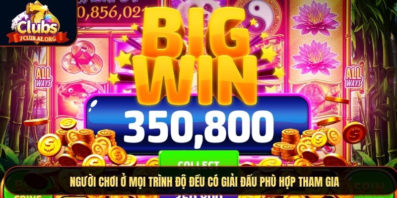 Người chơi ở mọi trình độ đều có giải đấu phù hợp tham gia