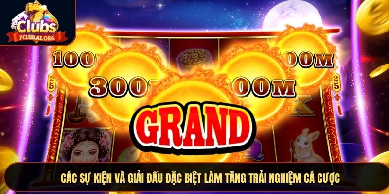 Các sự kiện và giải đấu đặc biệt làm tăng trải nghiệm cá cược