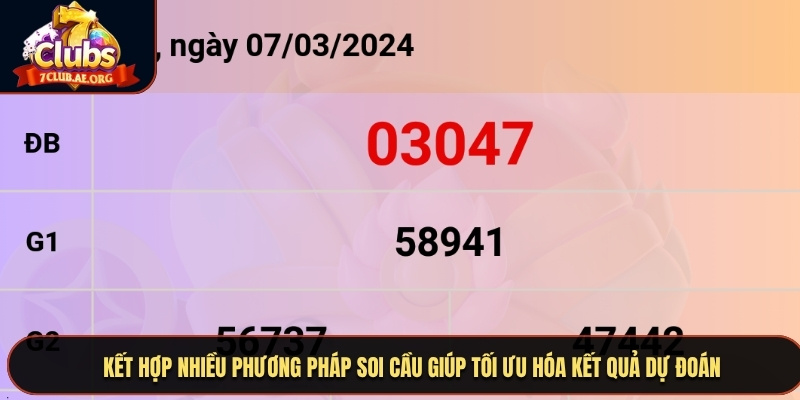 Kết hợp nhiều phương pháp soi cầu giúp tối ưu hóa kết quả dự đoán